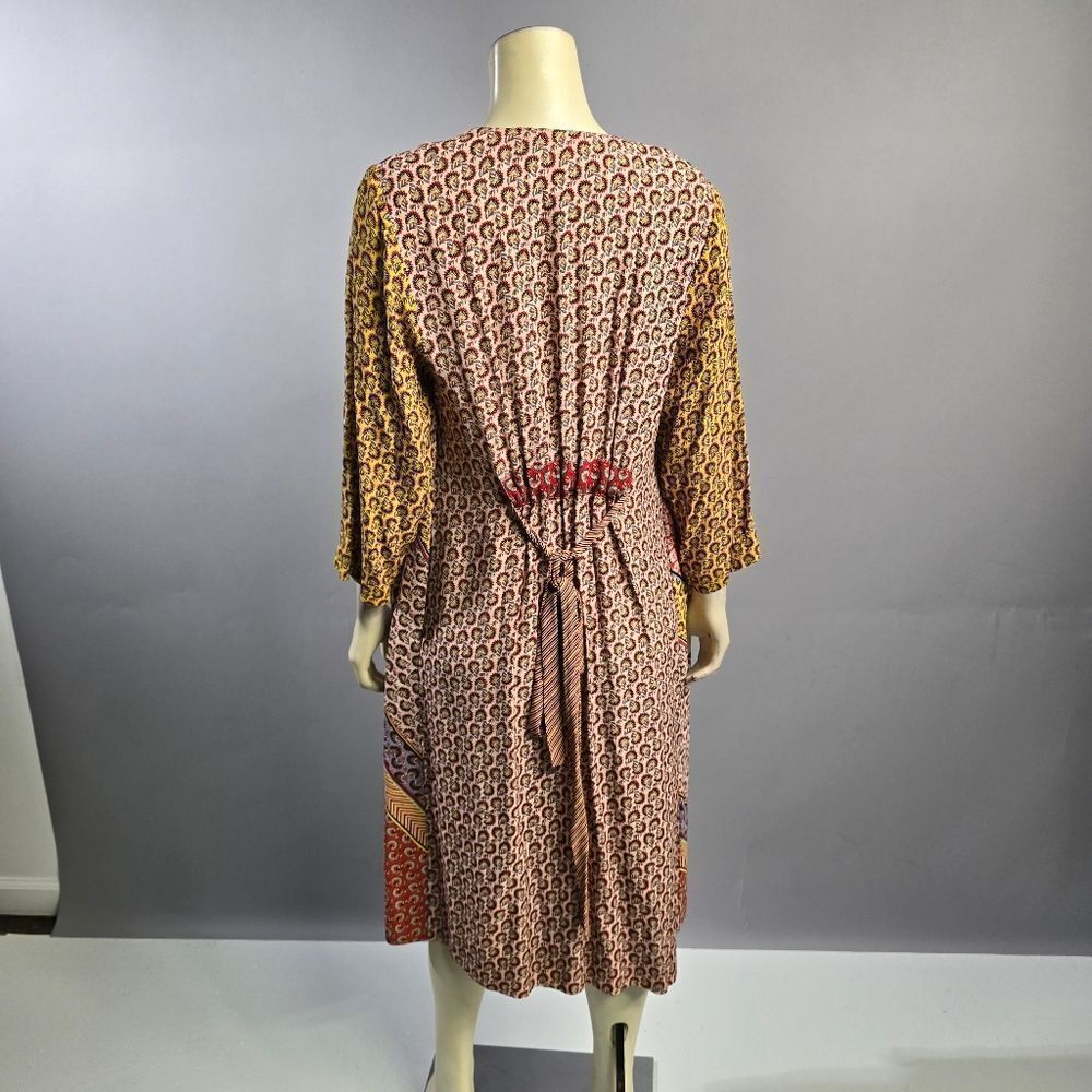 Cabi Xs Colorful Patterned Open Front Kimono R9 - Picture 4 of 5